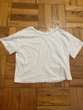 Classic White Short Sleeve Tee - Women's Casual Crop